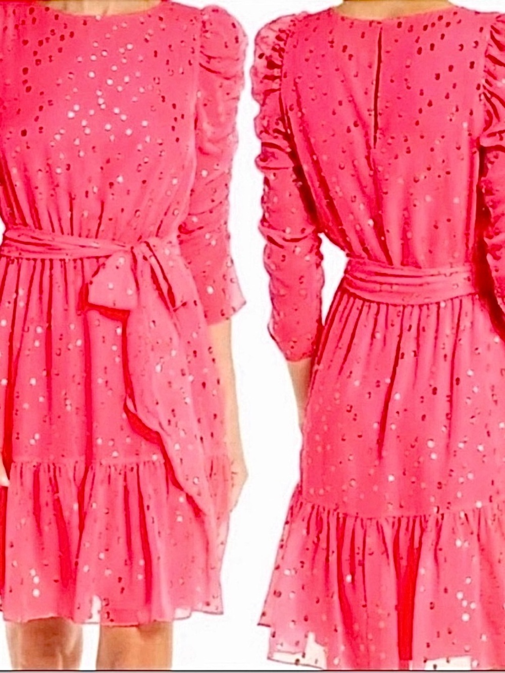 NWOT Lilly Pulitzer Channa Long Sleeve Dress in Coral Sands size 4